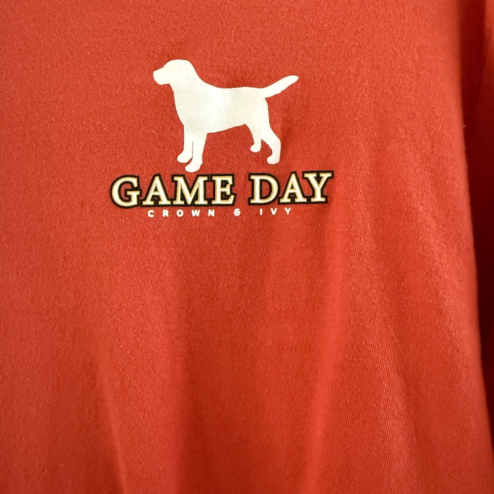 Crown & Ivy Red Game Day Tee